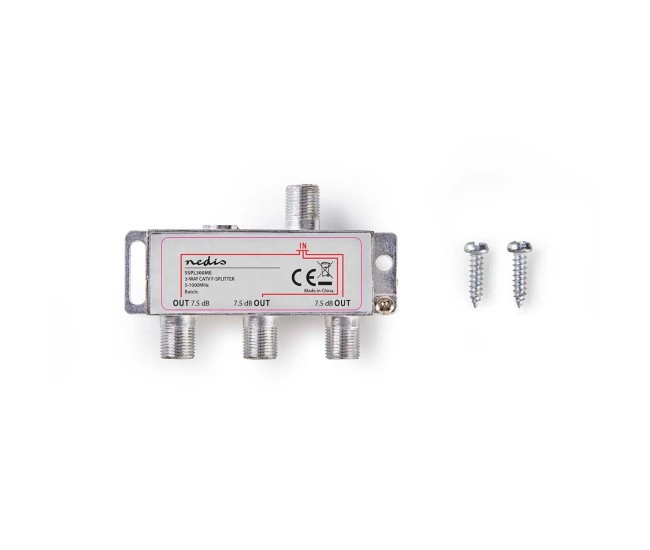 Distribuitor semnal TV 3 cai 5-1000 Mhz Nedis SSPL300ME Distribuitor semnal TV 3 cai 5-1000 Mhz Nedis SSPL300ME