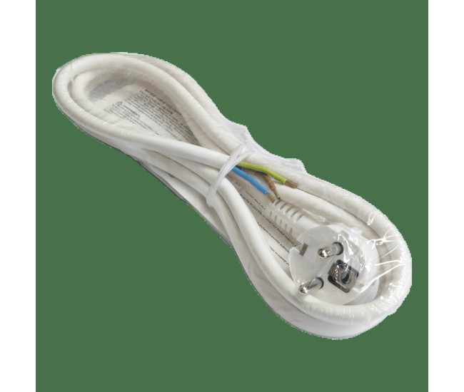 Cordon alimentare Schuko - fire libere 2m alb 16A 3500W 3x1.5mm2 cupru 3G1.5 Wconn CA15A02 Cordon alimentare Schuko - fire libere 2m alb 16A 3500W 3x1.5mm2 cupru 3G1.5 Wconn CA15A02