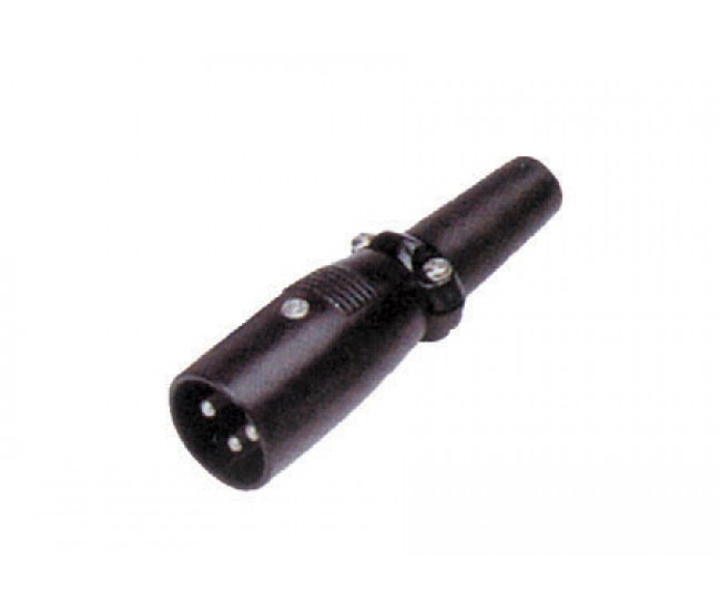 Mufa XLR tata la negru Mufa XLR tata la negru