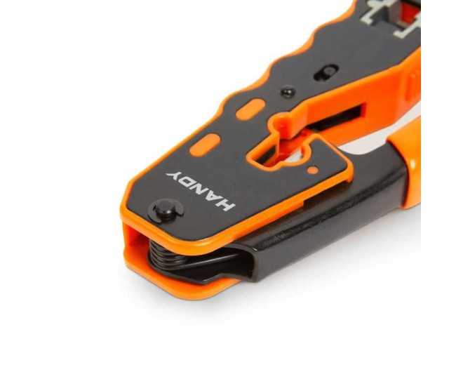 Cleste sertizare pentru conexiuni RJ45 8P CAT5/6/7/8 Pass Through decupare /taiere Handy 10181 Cleste sertizare pentru conexiuni RJ45 8P CAT5/6/7/8 Pass Through decupare /taiere Handy 10181