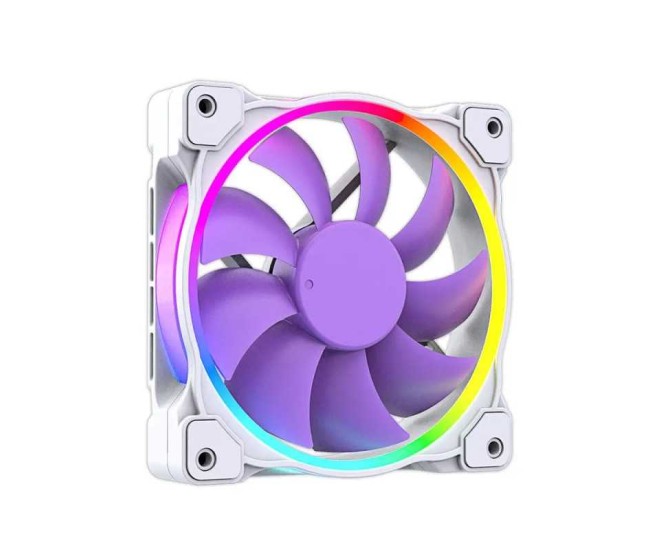 Ventilator ID-Cooling FAN-PN-21 120x120x25mm alb cu mov iluminare aRGB conector 4pin PWM 900-2000RPM Ventilator ID-Cooling FAN-PN-21 120x120x25mm alb cu mov iluminare aRGB conector 4pin PWM 900-2000RPM