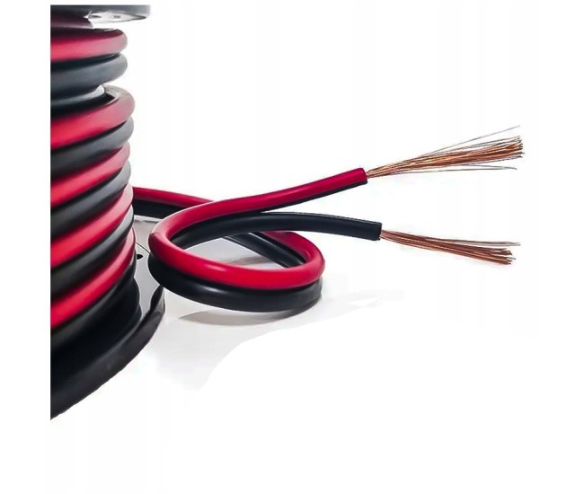 Cablu difuzor cupru 2x0.5mm rosu/negru Cabletech KAB0382 Cablu difuzor cupru 2x0.5mm rosu/negru Cabletech KAB0382
