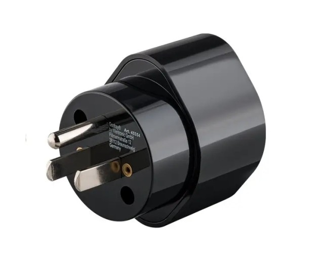 Adaptor calatorie CEE 7/3 Schuko mama la priza US /Japonia Tip B /NEMA 5-15 /3 pini negru