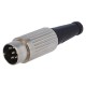Mufa DIN tata 6 pini 240 drept pe cablu lipire 34V DELTRON 610-0600 Mufa DIN tata 6 pini 240 drept pe cablu lipire 34V DELTRON 610-0600