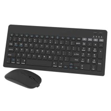 Set Wireless OMEGA OKM2658B tastatura ultra-subtire si mouse ultra-usor elegant negru