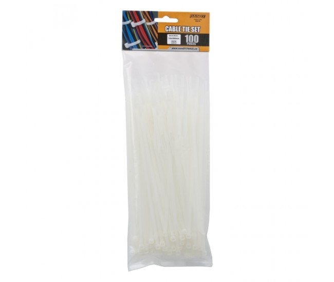 Coliere plastic transparent 200x4.6mm 100buc Handy Coliere plastic transparent 200x4.6mm 100buc Handy