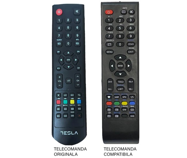 Telecomanda TV Tesla 32C315SH compatibil cu originalul (133-1)