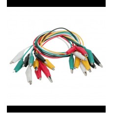 Cleme crocodili mini set 10buc/set cablu 37cm