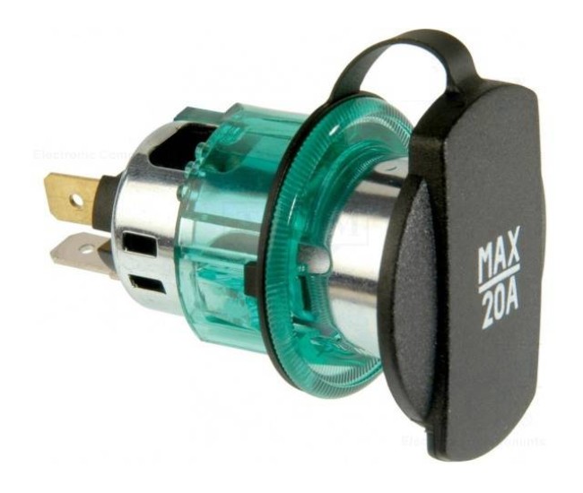 Mufa mama bricheta auto x1 20A 12÷24VDC PRO CAR 68140860 Mufa mama bricheta auto x1 20A 12÷24VDC PRO CAR 68140860