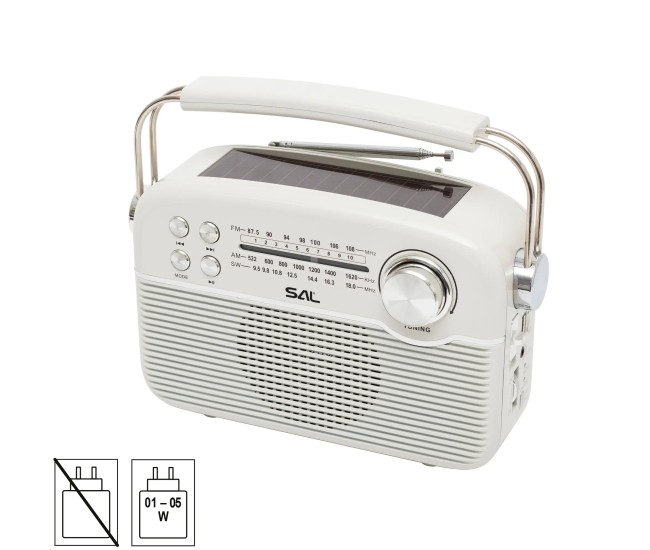 Radio hibrid AC-DC /SOLAR FM-AM-SW Bluetooth SAL RPR9 Radio hibrid AC-DC /SOLAR FM-AM-SW Bluetooth SAL RPR9