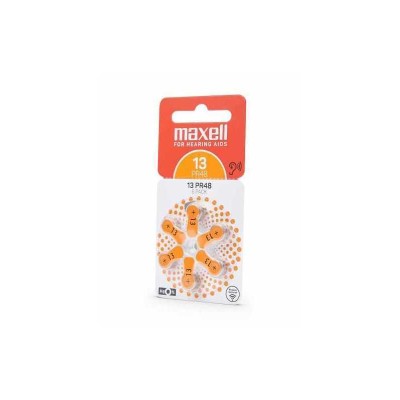 Baterii pentru aparat auditiv Maxell PR48 ZA13 6buc/blister