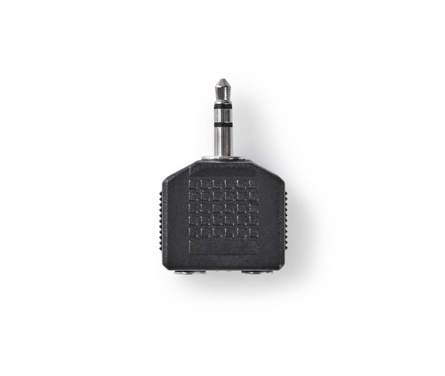 Splitter Jack audio 3.5 mm tata - 2x 3.5 mm mama negru Nedis Splitter Jack audio 3.5 mm tata - 2x 3.5 mm mama negru Nedis