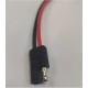 Cablu cu conector TAXI RP PAS 8 mm 14AWG (+ DEZIZ) rosu