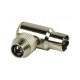 Conector coaxial profesional mama cotit Valueline Conector coaxial profesional mama cotit Valueline