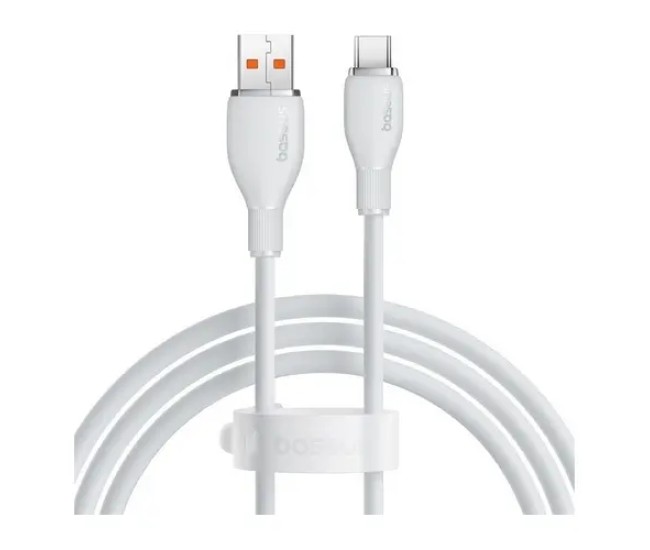 Cablu alimentare si date Baseus Pudding Fast Charging USB - USB Type-C 3.2 gen 1 100W 1.2m alb P10355703221-00