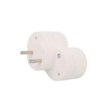 D.3802 Conector AC supply splitter Layout 2P Type round white 16A PAWBOL