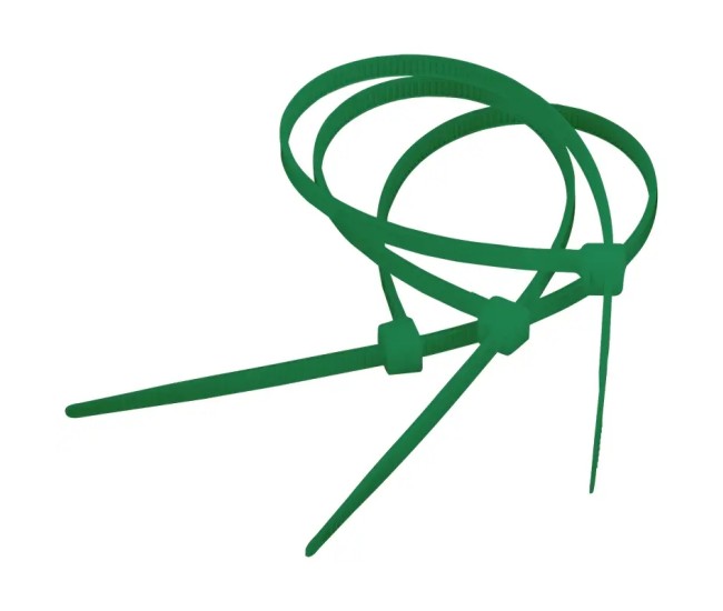 Set 100 fasete 200x4.5mm nylon verde SEL.12.223 SapiSelco SELFIT