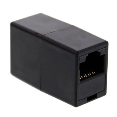 Cupla modulara RJ45 8P8C negru Well Cupla modulara RJ45 8P8C negru Well
