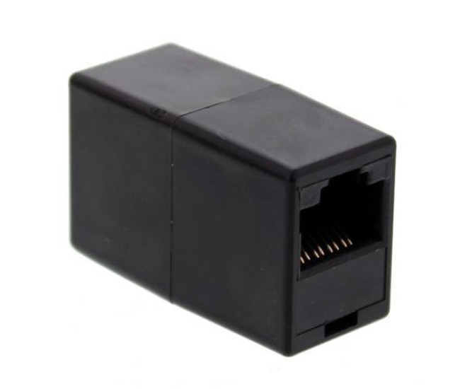 Cupla modulara RJ45 8P8C negru Well Cupla modulara RJ45 8P8C negru Well