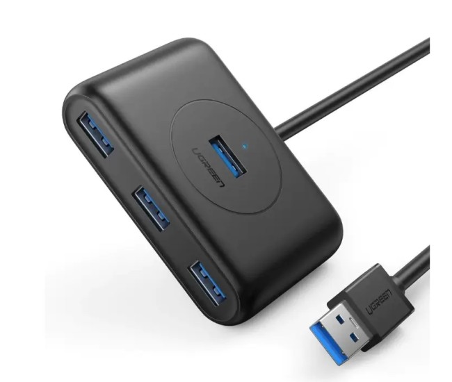 HUB extern Ugreen CR113 20291 porturi USB3.0 x4 conectare prin USB3.0 cablu 1m negru HUB extern Ugreen CR113 20291 porturi USB3.0 x4 conectare prin USB3.0 cablu 1m negru