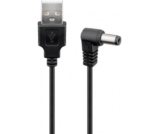 Cablu USB-DC 5.5x2.5 mm 1m Goobay Cablu USB-DC 5.5x2.5 mm 1m Goobay