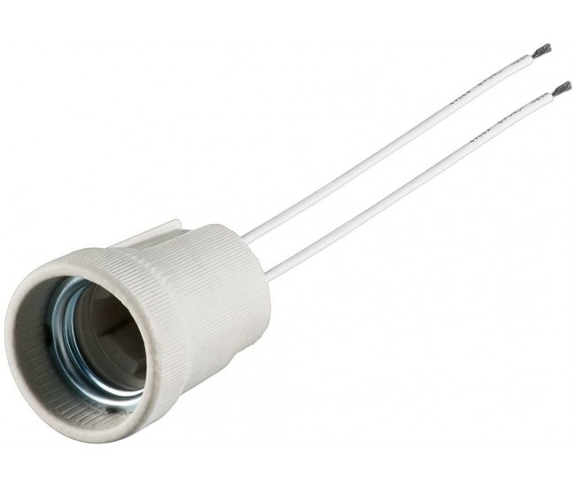 Fasung Dulie E27 cu cabluri 0.15m max. 100W 250V AC alb GOOBAY Fasung Dulie E27 cu cabluri 0.15m max. 100W 250V AC alb GOOBAY