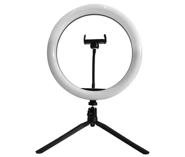 Selfie LED 7W 3200-5500K Ring Light 10 3in1 cu alimentare USB V-tac SKU-23048