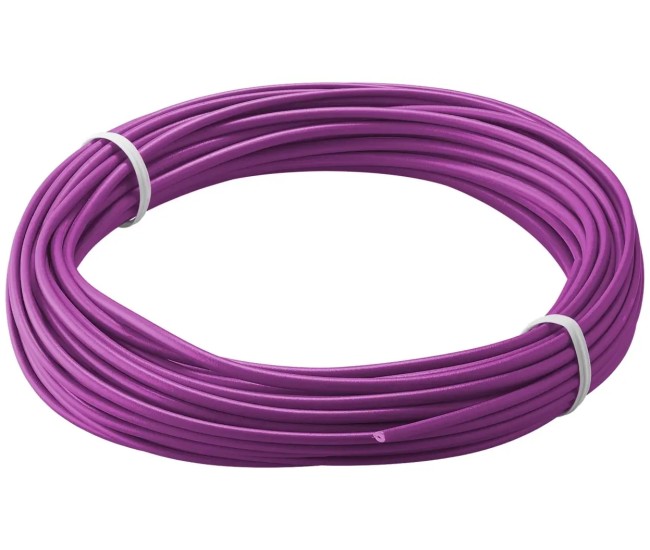 Cablu cupru multifilar izolat 10m violet 1x0.14mm Goobay 77407 Cablu cupru multifilar izolat 10m violet 1x0.14mm Goobay 77407