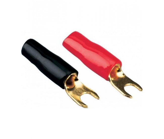 Papuc Terminal tip furca M4 20mm2 aurit izolat rosu ACV 30.4420-02 Papuc Terminal tip furca M4 20mm2 aurit izolat rosu ACV 30.4420-02