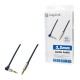 Cablu audio stereo 90 grade Jack 3.5 mm 0.75m tata-tata aurit albastru inchis carcasa aluminiu LOGILINK CA11075 Cablu audio stereo 90 grade Jack 3.5 mm 0.75m tata-tata aurit albastru inchis carcasa aluminiu LOGILINK CA11075