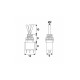 Comutator cu brat 1 circuit 3A 250V ON-OFF-ON cu retinere Comutator cu brat 1 circuit 3A 250V ON-OFF-ON cu retinere