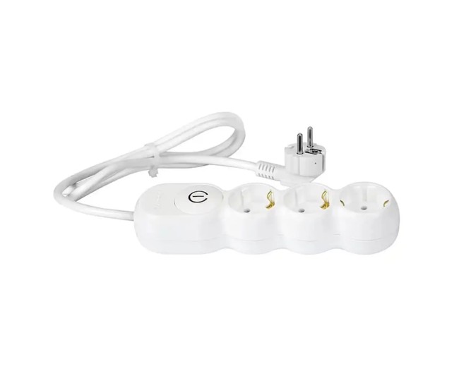 Prelungitor electric 3500W 3G1.5 alb 3 prize 3m cu intrerupator Wconn AL3115A03