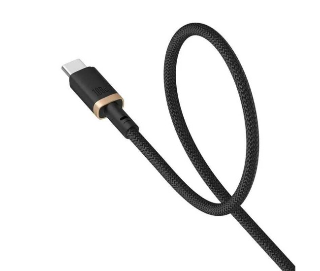 Cablu alimentare si date Baseus P10377803U01-00 Dura Fast Charging /Data USB Type-C la USB Type-C 100W certificat 1m galben+negr Cablu alimentare si date Baseus P10377803U01-00 Dura Fast Charging /Data USB Type-C la USB Type-C 100W certificat 1m galben+negr