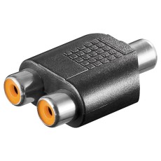 Adaptor audio RCA mama - 2x RCA mama Goobay Adaptor audio RCA mama - 2x RCA mama Goobay