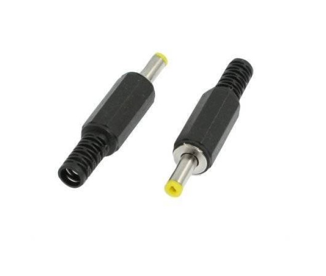 Mufa DC tata cu protector de cablu pin 9mm 1.7x4mm