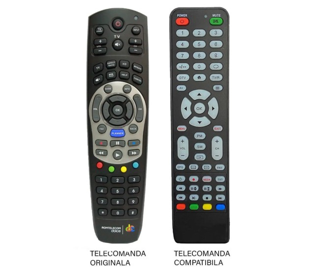 Telecomanda compatibila Receiver DOLCE HD gri ER 910 /MFY 900 (186) Telecomanda compatibila Receiver DOLCE HD gri ER 910 /MFY 900 (186)