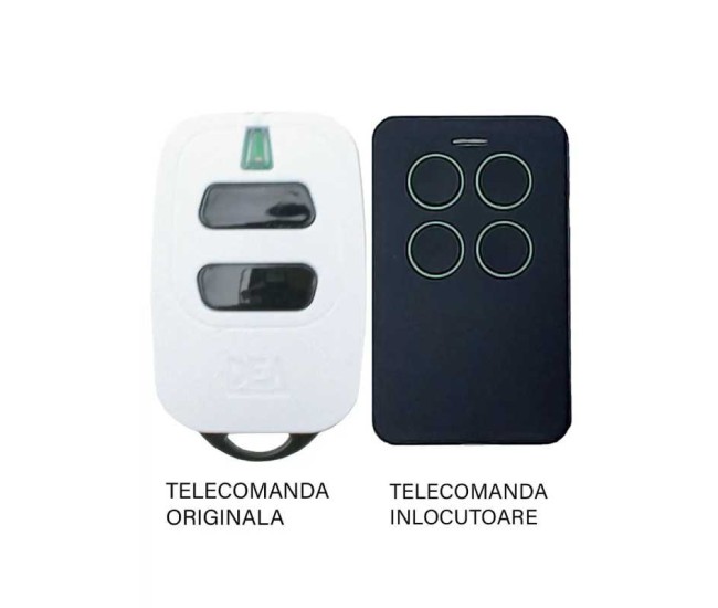 Telecomanda poarta garaj 2 butoane cod saritor frecventa 433.92MHz Dea GTi2 compatibila cu originalul (810/2) Telecomanda poarta garaj 2 butoane cod saritor frecventa 433.92MHz Dea GTi2 compatibila cu originalul (810/2)