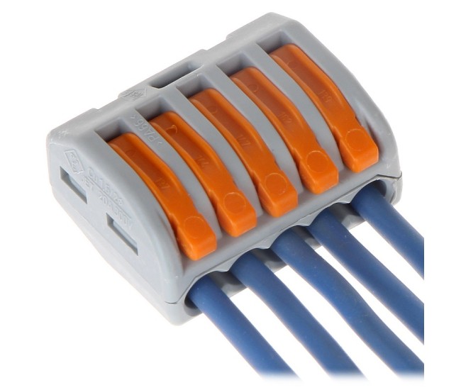 Conector MYF 5X4mm2 WAGO 222-415 Conector MYF 5X4mm2 WAGO 222-415