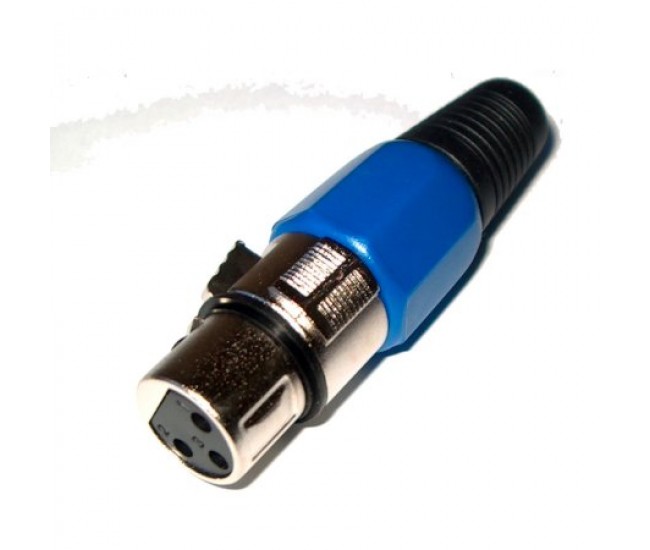Mufa XLR mama albastru Mufa XLR mama albastru
