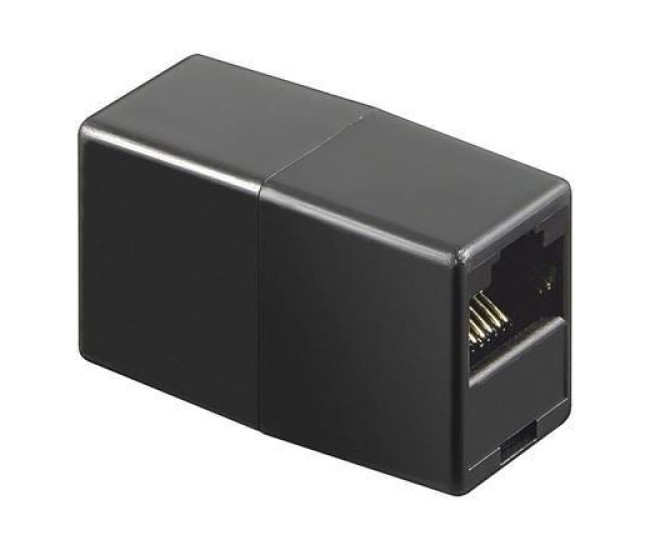 Adaptor prelungire RJ45 mama-mama negru Goobay Adaptor prelungire RJ45 mama-mama negru Goobay