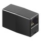 Adaptor prelungire RJ45 mama-mama negru Goobay Adaptor prelungire RJ45 mama-mama negru Goobay