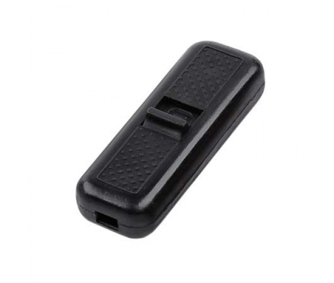 Intrerupator pe fir ON-OFF 2A 250V negru cu retinere Intrerupator pe fir ON-OFF 2A 250V negru cu retinere