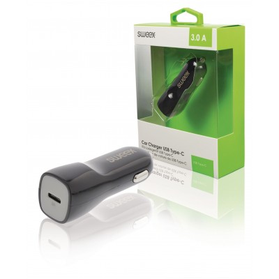 Incarcator auto USB Type C 3A negru Sweex