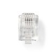 Set conectori RJ11 tata transparent 10buc NEDIS Set conectori RJ11 tata transparent 10buc NEDIS