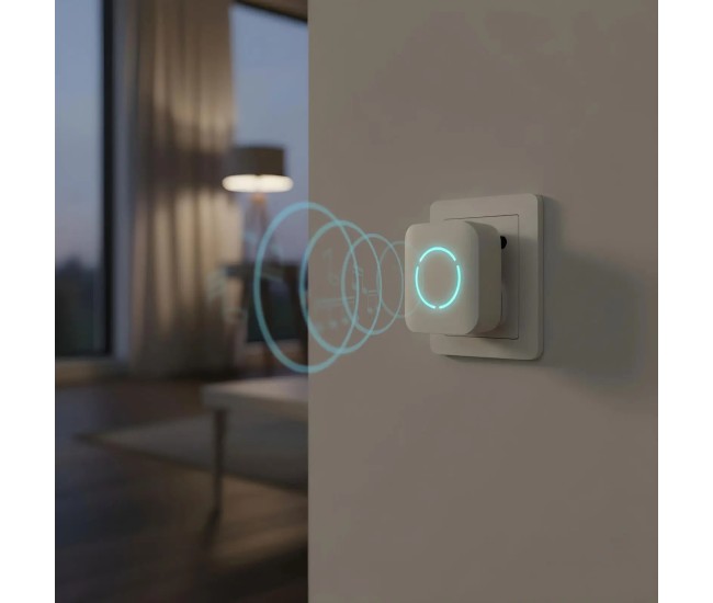 Sonerie fara fir Kinetic fara baterii 2 butoane IP44 exterior alb delight 55332WH-2 Sonerie fara fir Kinetic fara baterii 2 butoane IP44 exterior alb delight 55332WH-2