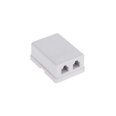 Priza 2x RJ11 telefon 6P4C dubla Cabletech