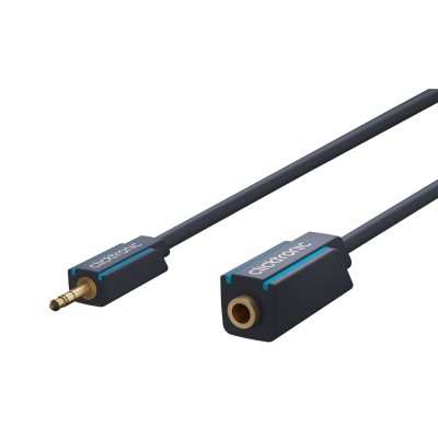 Cablu prelungitor audio Profesional Jack 3.5 mm 5m mama-tata stereo OFC cupru dublu ecaranat fara oxigen Clicktronic 70489