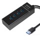 HUB extern SPACER SPH-4USB30-01 porturi USB3.0 x4 conectare prin USB3.0 cablu 1m negru HUB extern SPACER SPH-4USB30-01 porturi USB3.0 x4 conectare prin USB3.0 cablu 1m negru
