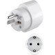 Adaptor CEE 7/3 Schuko mama la priza US /Japonia Tip B /NEMA 5-15 /3 pini alb