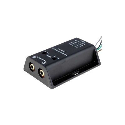 Convertor HI-LOW nivel semnale difuzor la 2x RCA audio aurit 40W intrare cabluri 4CarMedia